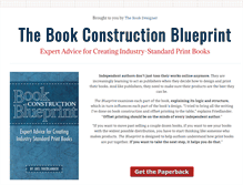 Tablet Screenshot of bookconstructionblueprint.com